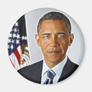Íman Arte do Fractal, retrato oficial Barack Obama