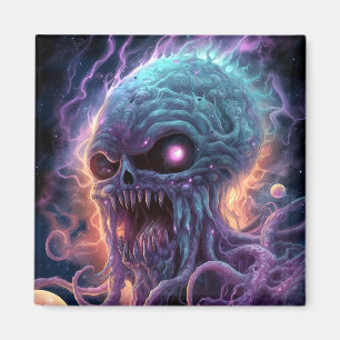 Íman Arte do horror do monstro espacial