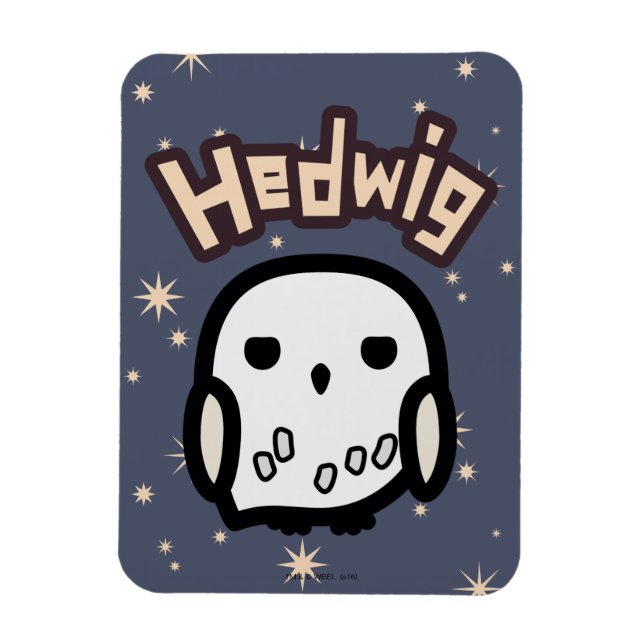Íman Arte do Personagem Desenho Hedwig (Vertical)