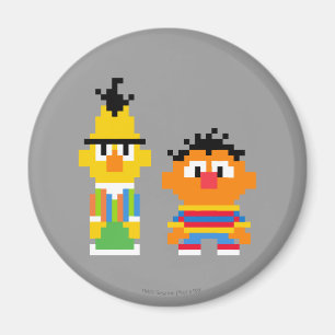 Íman Arte do pixel de Bert e de Ernie