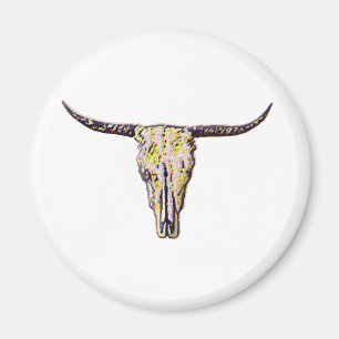 Íman Arte do Scull de Longhorn