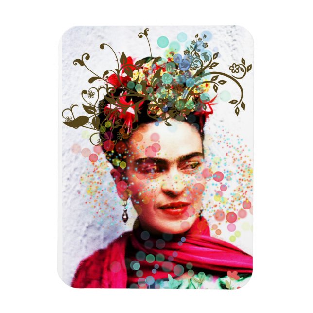 Íman Arte em camadas Frida (Vertical)