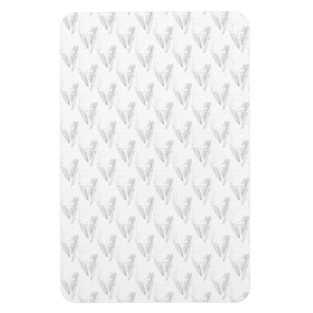 Íman Arte em linha, Seashell, Harp (Vertical)