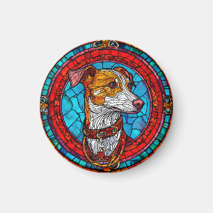 Íman Arte em Vidro Pintado de Cachorro