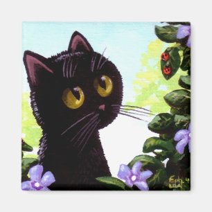 Íman Arte engraçada Creationarts do joaninha do gato