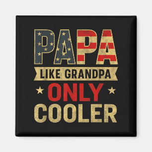Íman Arte engraçada do Papai para o avô dos netos Dia d