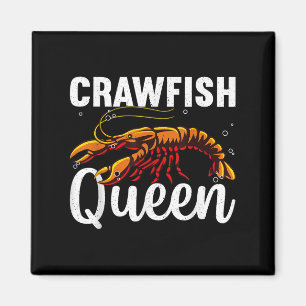 Íman Arte Engraçada Para Mulheres Raparigas Crayfish Cr