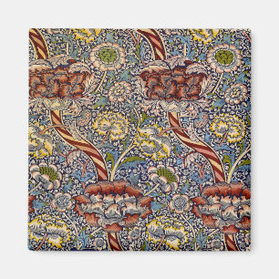 Íman Arte Floral Azul Naval William Morris Wandle