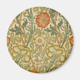 Íman Arte Floral de Fronteira de Rosa Rosa de William M
