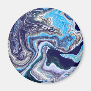 Íman Arte Fluida Marble Azul