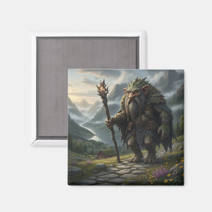 Íman Arte Folclórica do Troll da Montanha Norueguesa