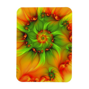 Íman Arte fractal abstrata moderna colorida psicodélica