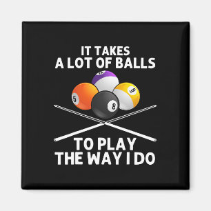 Íman Arte Funny Billiards Para Homens Billiard Lover Po