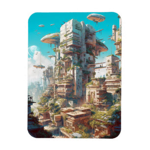 Íman Arte Futurística de Ficção Cientifica