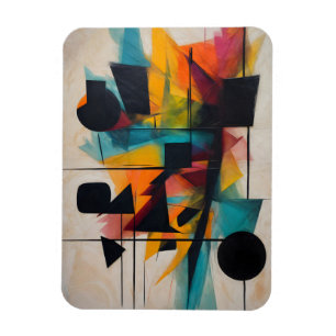 Íman Arte Geométrica Abstrato Dinâmica
