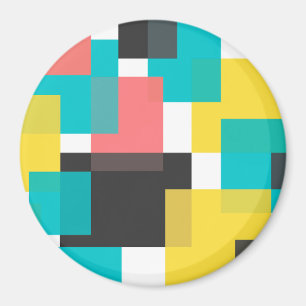 Íman Arte geométrica colorida, legal, na moda, urbana