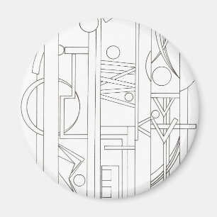 Íman Arte Geométrica Dream-Moderna Bauhaus