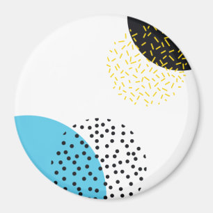 Íman Arte geométrica moderna, simples, divertida, esti