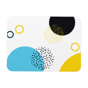 Íman Arte geométrica moderna, simples, divertida, esti