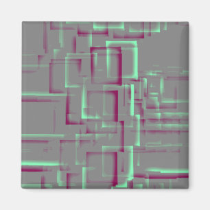 Íman Arte Geométrica "Raspberry Mint"