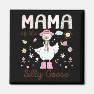 Íman Arte Gráfica de Primeiro Aniversário da Mama Silly