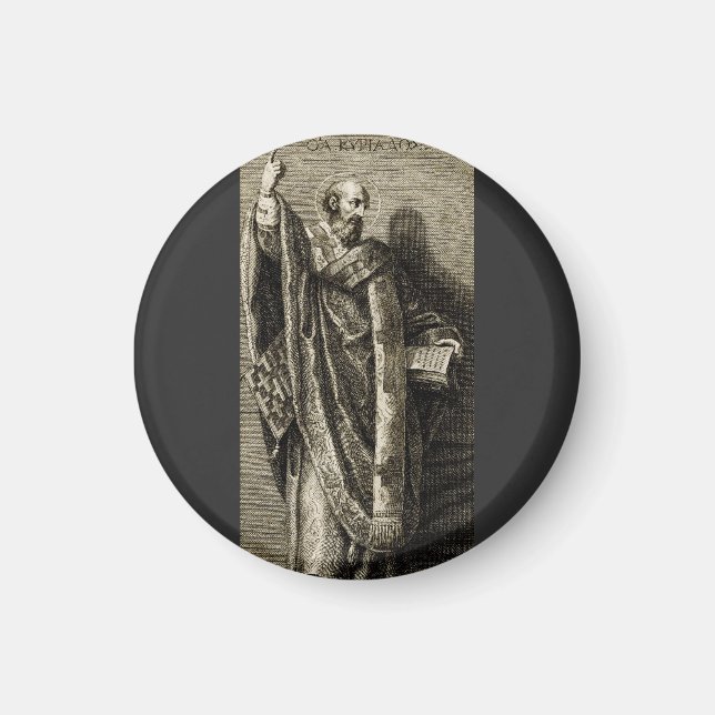 Íman Arte Gráfica Sagrada de São Cirilo de Jerusalém (Frente)
