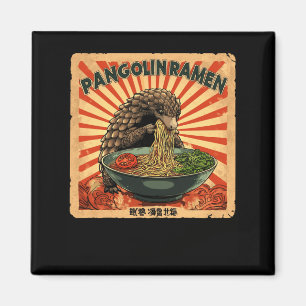 Íman Arte japonesa clássica selo macarrão pangolim rame