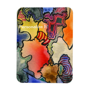 Íman Arte legal & quente do abstrato de forma livre da