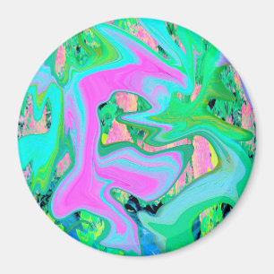 Íman Arte líquida azul-retrorreflectora em Hydrangea