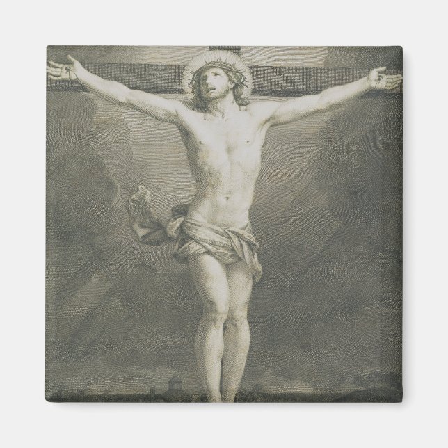 Íman Arte Minimalista Crucificação Monomática (Frente)