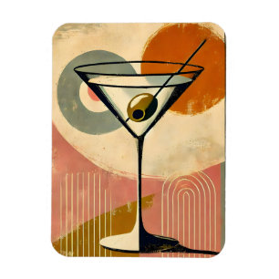 Íman Arte Minimalista Modernista de Meados do Século Ma