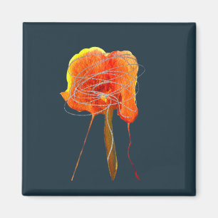 Íman Arte moderna de flor floral Abstrato