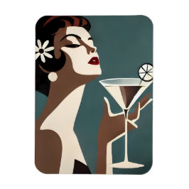 Íman Arte Moderna de Meados do Século A Martini DIva