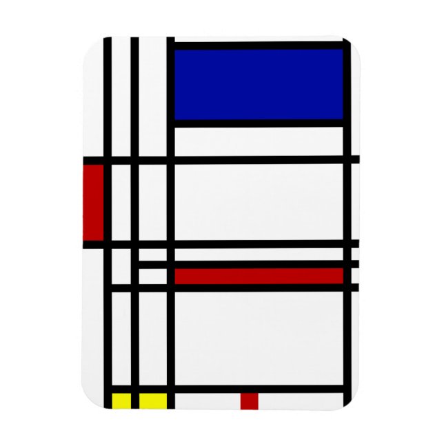 Íman Arte Moderna Mondrian (Vertical)
