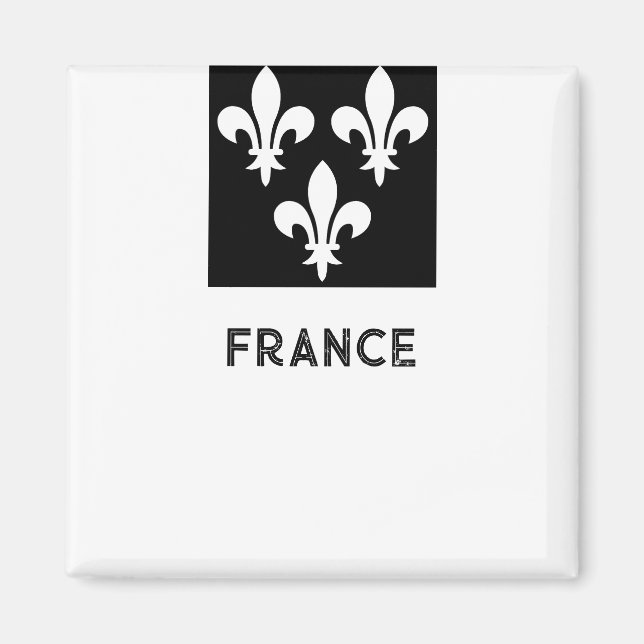 Íman Arte Monocromática de Impressão Heráldica da Franç (Frente)