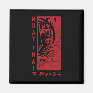 Íman Arte Muay Thai Tiger Das 8 Membros Presente Kickbo