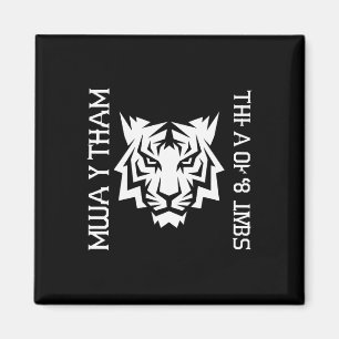 Íman Arte Muay Thai Tiger Dos 8 Membros Design de Kickb