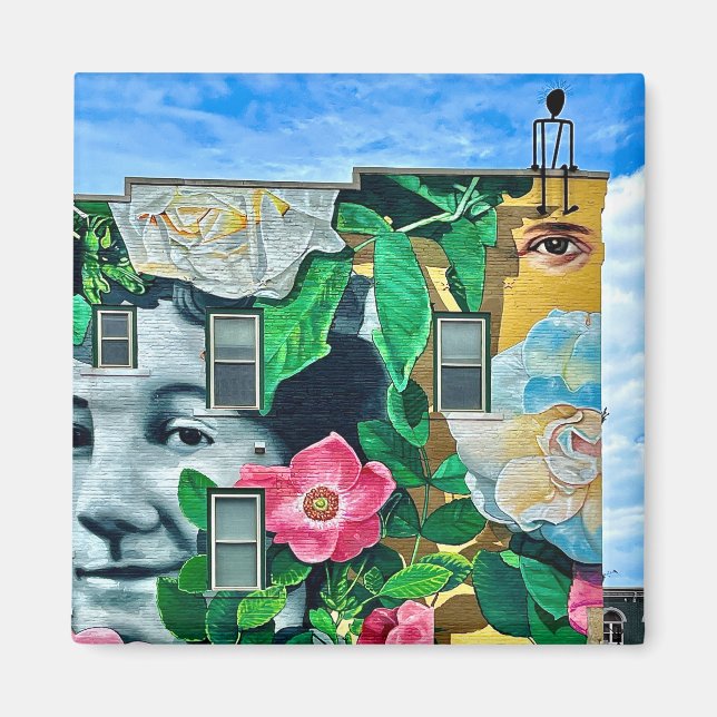 Íman arte mural em grande escala em dubuque (Frente)