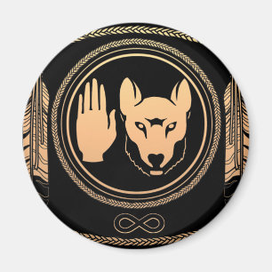 Íman Arte Nativa do Lobo das Primeiras Nações