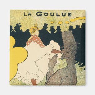 Íman Arte Nova Antiga, La Goulue por Toulouse Lautrec