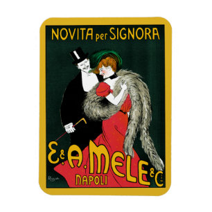 Íman Arte Nova Antiga, Moda Italiana Amor Romance