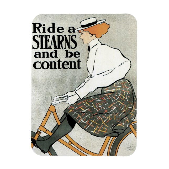 Íman Arte Nova Antiga, Pedale em Bicicletas Sterns (Vertical)