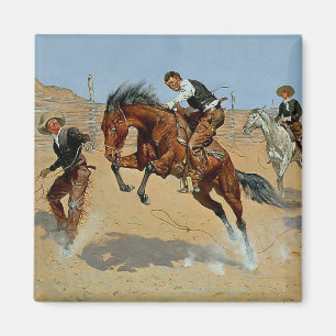 Íman Arte Ocidental de Frederick Remington “Solte-o”