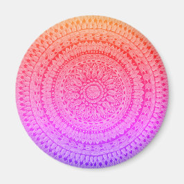 Íman Arte Original de Mandala Multicolorida
