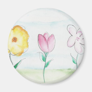 Íman Arte Pintada das Flores