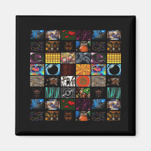 Íman Arte Pop Decorativa em Padrão 