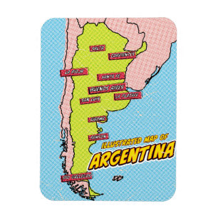 Íman Arte Pop Ilustrado Argentina