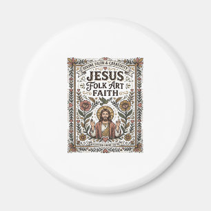 Íman Arte Popular Jesus Fé Arte Popular Cristã Fé