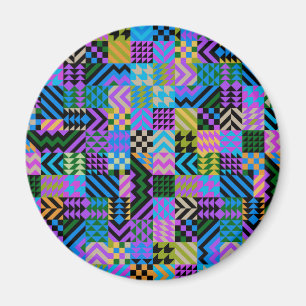 Íman Arte Popular Tribal - Azul