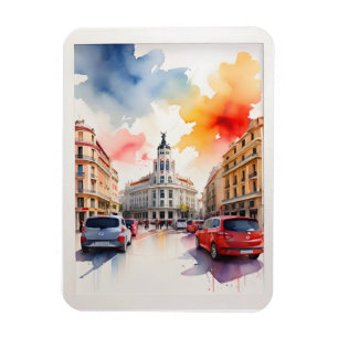 Íman Arte por aquarela de Madrid